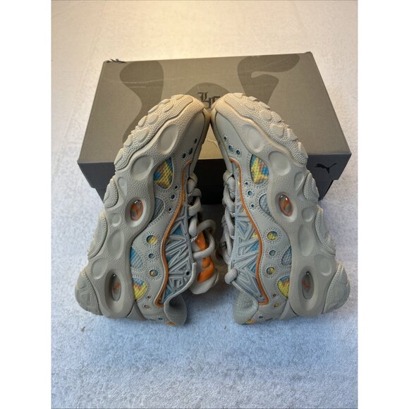 Puma La France RNR Sneakers Sand Orange Glo Aqua Multi Lace Up Men Size 8 NEW main image 8